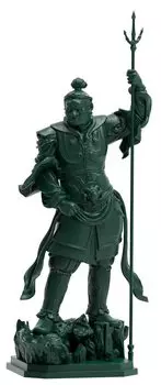 Kaiyodo ART PLA Статуя Четырех Небесных Королей Дзикокутен Общая Высота 160 мм Неокрашенный Несобранный Пластиковый Модель Комплект Маленький AP007 Приблизительно. Немасштаб