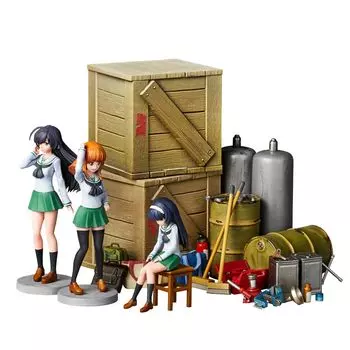 Kaiyodo Artpla ARTPLA Girls Panzer Final Chapter Garage Set масштабная неокрашенная пластиковая модель и [B] 1/24