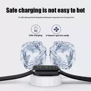 Быстрое зарядное устройство для Apple Watch USB C Беспроводное зарядное устройство для IWatch Series 9 8 7 SE 6 5 4 3 2 1 Магнитные аксессуары для быстрой зарядки USB