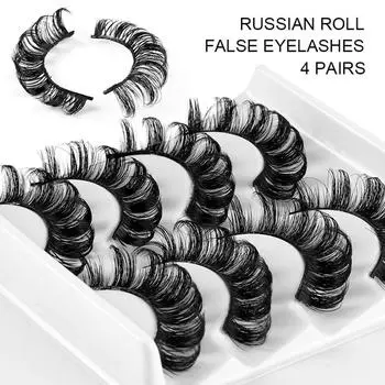 Как наращивание ресниц, искусственные норковые ресницы, D Curl, русские полосатые ресницы, накладные ресницы, накладные ресницы 4003