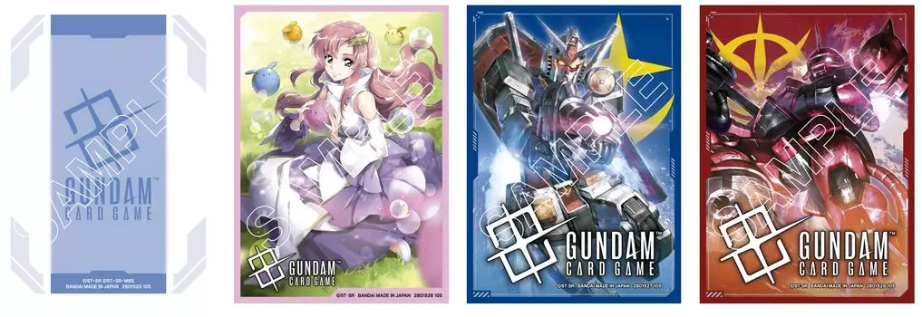 как ОФИЦИАЛЬНЫЕ протекторы для карт BANDAI Gundam Card Game 01 из [Купить набор] (набор 4)