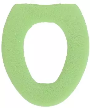 Kakiuchi Toilet Seat Cover O Shape Green Machine Washable Just Cover and Fasten Easy Set SELECT JUST FIT