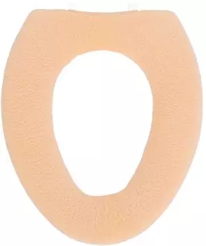 Kakiuchi Toilet Seat Cover Orange Machine washable Just cover and fasten Easy set SELECT JUST FIT O-type