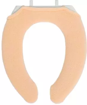 Kakiuchi Toilet Seat Cover U Shape Orange Machine Washable Large Socket Easy Set SELECT JUST FIT