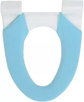 Kakiuchi Toilet Seat Machine Includes Size Adjustment Easy to Install SELECT JUST FIT Cover, Washable/Heating Type, Blue, Washable, Hook,
