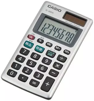 Калькулятор Casio Personal для расчета налогов, многофункциональная карта преобразования, 8 цифр, SL-660A-N