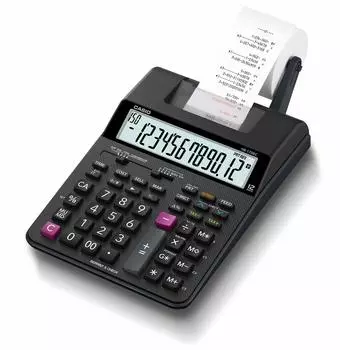 Калькулятор-принтер Casio настольного типа 12 цифр HR-170RC-BK
