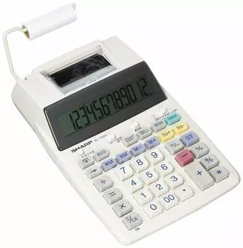 Калькулятор-принтер Sharp 12-разрядный полунастольный EL-1750V