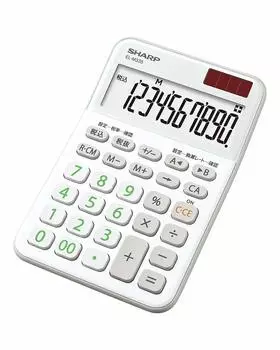 Калькулятор Sharp Color Design с 10-значным дисплеем, белый EL-M335-WX