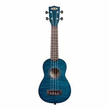 KALA Ukulele Exotic Mahogany Series Корпус из экзотического красного дерева, цвет сопрано, синий, преемник KASEMB-WBAG20_06 [модель KA-SEMB] (Чехол в комплекте) []