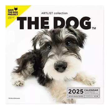 Календарь THE DOG 2025 настенный большой размер [Цвергшнауцер] Календарь для собак (Сентябрь 2024 г. – Декабрь 2025 г.)