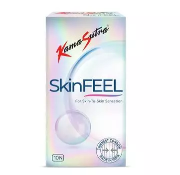 KamaSutra SkinFEEL Самые тонкие презервативы, сделанные в Индии, 10 шт.