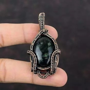 Kambaba Jasper Pendant Copper Wire Wrapped Jewelry Natural Gemstone Pendant Copper Pendant Handmade Jewelry Gift For Mom Wire Wrap Pendants