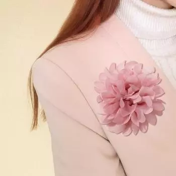 Камелия Цветок Декор Брошь, булавка, противоскользящая клипса, сетчатая булавка с цветочным принтом, одежда, шляпы, сумки, значок, аксессуары для костюма