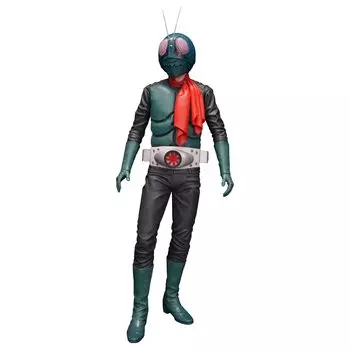 Kamen Rider No. 1 Mega Soft Vinyl Kit Reprint Edition 14 Scale Total Height Approx. 40cm Soft Vinyl Unpainted Assembly Kit Green