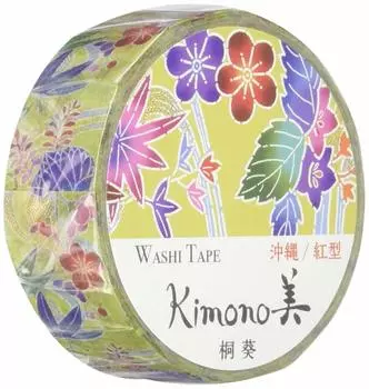 Малярная лента Kamiiso Sansho Kiri Aoi 15мм x 7м Okinawa/Bingata GR-1029