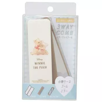 Kamiojapan Winnie the Pooh comb comb Mirror comb with accessory Disney [Comb] 3-way 3-way case/Check
