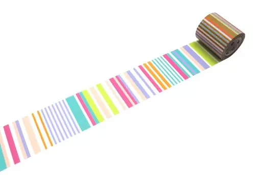 Kamoi Kakoshi mt masking tape 1P deco pastel 50mm width x 7m roll MT5W5121 multi-border