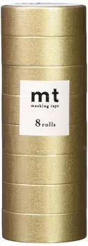 Kamoi Kakoshi mt Masking Tape 8P Width 15mm x 7m 532 High Brightness Champagne Gold MT08P532