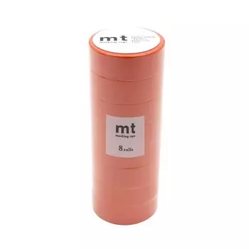 Kamoi Kakoshi mt Masking Tape 8P Width 15mm x 7m 187 Carrot MT08P187R