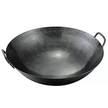 Kanda Kanda Iron Pot Wok Iron 51cm Plate Thickness Сделано в Японии Tsubame Sanjo Two Hands Китайский Коммерческое Использование 001313 1.6mm чёрный