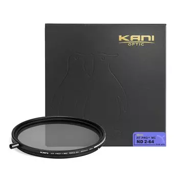 KANI 95mm Variable ND Filter HT MC Light attenuation effect up to 6 stops With removable adjustment knob Suppression of unevenness at high