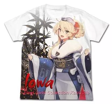 Kantai Collection -KanColle- Iowa Best Dress Mode Полная графическая футболка белого цвета, размер M
