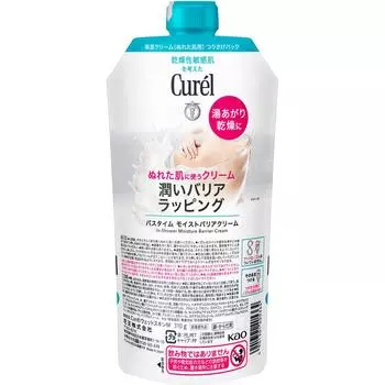 KAO Curel Bathtime Moist Barrier Cream Refill 310 г (Квази-лекарство) Body Care Curel После купания нанесите на слегка влажную кожу, затем вытрите полотенцем.. P