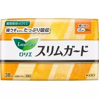 KAO Laurier SlimGuard For Light Day 38 упаковок (Квази-лекарство) Салфетка Laurier Slim Guard Slim Laurier Slim Guard