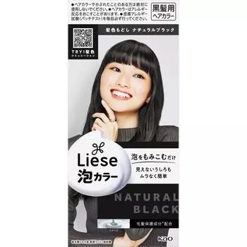 KAO Prettyia Liese Foam Color Restore Краска для волос Натуральный черный 108 мл (Квази-лекарство) Восстановление цвета волос для черных волос Окрашивание черных волос Пожалуйста, прочтите