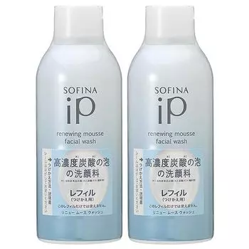 Kao Sofina iP Renew Mousse Wash Refill 200g Set of 2 Facial Cleansing Mousse [Set]