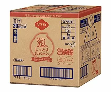 Kao Softy Foam Увлажняющий гель для душа 10 л 4901301375810