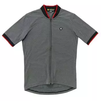 Kapelmuur Unisex Short Sleeve Cycling Birdseye Cooling UV Size M Jersey, Fabric, Material, Quick-Drying, Protection, Black, чёрный