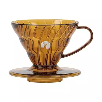 Капитан Олень (КАПИТАН) СТАГ) Кофеварка HARIOCaptain Stag coffee V60 На 1-2 чашки Сделано в Японии Янтарный UW-3574