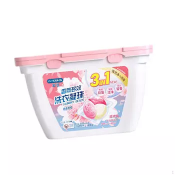 Капсулы для стирки белья, жидкие капсулы 3 в 1, смягчитель ткани Cherry 15PCS Bag