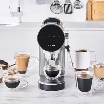 Karaca Coffee Art Inox Digital 20 бар молотый эспрессо-капучино и капсульная кофемашина
