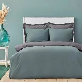 Karaca Home Basic Двусторонний одинарный комплект пододеяльников Pp Petrol