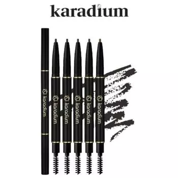 [KARADIUM] Автоматический карандаш для бровей 5 цветов #1. BLACK BROWN