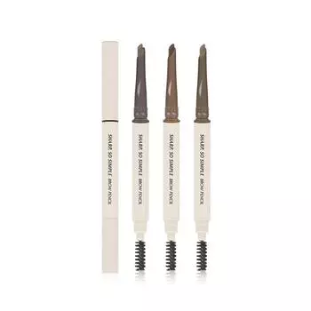 Карандаш для бровей Clio Sharp So Simple, нейтрально-коричневый, 2 шт.