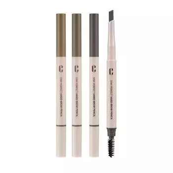 Карандаш для бровей Clio Stay Perfect Hard Brow Pencil 0,31 г 3 цвета 1. Soft Brown