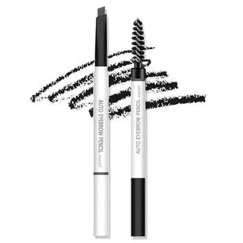 Карандаш для бровей Enesty Auto Dual Pencil 0,18 г, 01 черный, 2 шт.