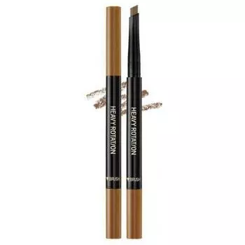 Карандаш для бровей Kiss Me Heavy Rotation Hard Edge, 01 Caramel Brown, 1 шт.