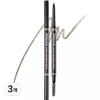 Карандаш для бровей Lilybyred Skinny Scalp Brow Pencil 0,06 г, оттенок 05 серо-коричневый, 3 шт.