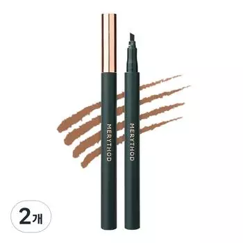 Карандаш для бровей Mary Sawd Lil Tattoo Eyebrow Pen 0,9 г, натурально-коричневый, 2 шт.