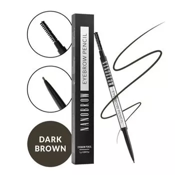 Карандаш для бровей Nanobrow темно-коричневый 1г