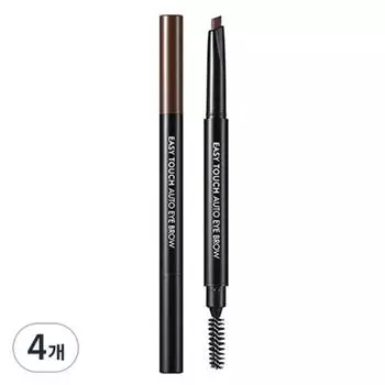 Карандаш для бровей Tony Moly Easy Touch Auto Eyebrow 0,4 г, 04 Мокко Коричневый, 4 шт.