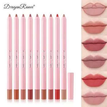 Карандаш для губ Водостойкий спрей для лица Бархатный матовый Bean-sand Crocheted Lip Plumping Lipstick Pencil Невыцветающий карандаш для губ