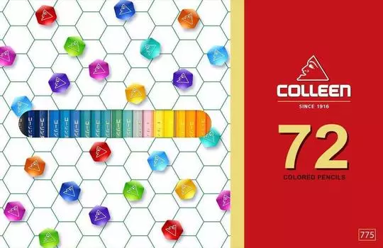 Карандаш Korin 775 Hexagon 72 цветная бумага в коробке цветные карандаши 775-72