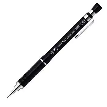 Карандаш механический ZEBRA Tect Two Way Light Pure Black 10 шт. 0,5 B-MA42-PBK