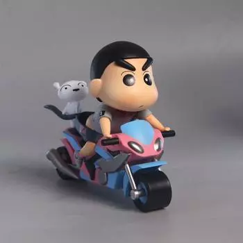 Карандаш Shin-Chan Gk Локомотив 10 см Маленький Мотоцикл Nohara Shinnosuke Украшения Собирайте Подарки Шины Подвижны Ручная Модель